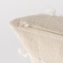 68884-CFD - Erica 13x21 Cream With White Detail Pillow Cover w/Down Filler