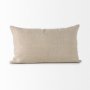 68892-CFD - Lacey 13x21 Beige/White Decorative Pillow Cover w/Down Filler