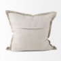 69445-CFD - Mae 20L x 20W Beige Fabric Pillow Cover w/Filler