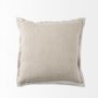 69445-CFD - Mae 20L x 20W Beige Fabric Pillow Cover w/Filler