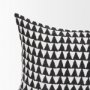 70310-CFD - Jolie Cream w/ Black Print Linen Lumbar Pillow Cover w/Filler
