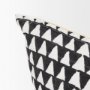 70310-CFD - Jolie Cream w/ Black Print Linen Lumbar Pillow Cover w/Filler