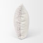 70311-CFD - Jayden Cream w/ Merlot Print Linen Square Pillow Cover