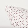 70311-CFD - Jayden Cream w/ Merlot Print Linen Square Pillow Cover