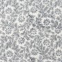 70318-CFD - Jayne 14x26 Cream w/ Indigo Print Linen Lumbar Pillow Cover w/Filler