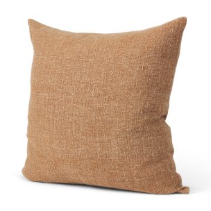 Jack 22x22 Rust Linen Square Decorative Pillow Cover w/Down Filler
