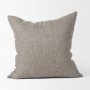 70331-CFD - Jacklyn Grey Linen Square Decorative Pillow Cover w/Down Filler