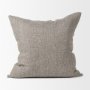 70331-CFD - Jacklyn Grey Linen Square Decorative Pillow Cover w/Down Filler