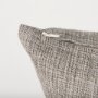 70331-CFD - Jacklyn Grey Linen Square Decorative Pillow Cover w/Down Filler