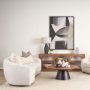 70331-CFD - Jacklyn Grey Linen Square Decorative Pillow Cover w/Down Filler