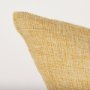 70332-CFD - Jacklyn 22x22 Mustard Linen Square Decorative Pillow Cover w/Down Filler