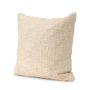 71084-CFD - Jacory 22x22 Cream Checker Textured Decorative Square Pillow Cover w/Down Filler