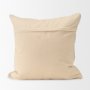 71084-CFD - Jacory 22x22 Cream Checker Textured Decorative Square Pillow Cover w/Down Filler