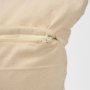 71084-CFD - Jacory 22x22 Cream Checker Textured Decorative Square Pillow Cover w/Down Filler