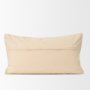 71085-CFD - Jacory 14x26 Cream Checker Textured Lumbar Pillow Cover w/Down Filler