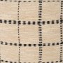 71087-CFD - Jaela 14x26 Beige and Black Striped Lumbar Pillow Cover w/Down Filler
