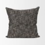 71090-CFD - Jalia Cream and Black Cotton Decorative Square Pillow Cover w/Down Filler