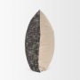 71090-CFD - Jalia Cream and Black Cotton Decorative Square Pillow Cover w/Down Filler
