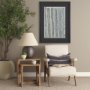 71095-CFD - Jayme 14x26 Gray/White Striped Cotton Lumbar Pillow Cover w/Filler