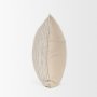 71097-CFD - Jaxon 22x22 Beige/Black Striped Cotton-Linen Square Pillow Cover w/Down Filler