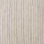 71097-CFD - Jaxon 22x22 Beige/Black Striped Cotton-Linen Square Pillow Cover w/Down Filler
