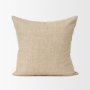 71099-CFD - Jeren 22x22 Beige Cotton Linen Square Pillow Cover w/Down Filler