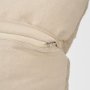 71099-CFD - Jeren 22x22 Beige Cotton Linen Square Pillow Cover w/Down Filler