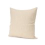 71100-CFD - Jenner 22x22 Cream Cotton Linen Blend Square Pillow Cover w/Filler