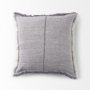 69417-CFNA - Thais 20x20 Blue and Cream Fringed Pillow Cover w/Non-Allergen Filler