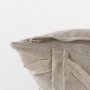 69429-CFNA - Ivivva 20x20 Beige Fabric Textured Pillow Cover w/Non-Allergen Filler