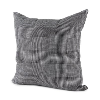 69431-CFNA - Ramone 20x20 Black and White Fabric Pillow Cover w/Non-Allergen Filler