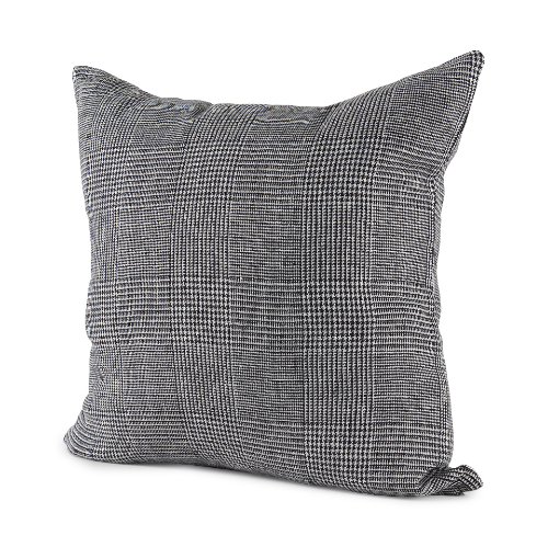 69431-CFNA - Ramone 20x20 Black and White Fabric Pillow Cover w/Non-Allergen Filler