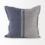 69441-CFNA - Aubrielle 20x20 Gray and Blue FabricPillow Cover w/Non-Allergen Filler