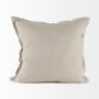 69445-CFNA - Mae 20L x 20W Beige Fabric Pillow Cover w/Non-Allergen Filler