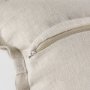 69445-CFNA - Mae 20L x 20W Beige Fabric Pillow Cover w/Non-Allergen Filler