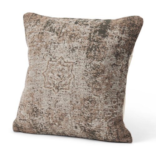 70343-CFNA - Khloe 20x20 Taupe Square Pillow Cover w/Filler