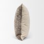 70343-CFNA - Khloe 20x20 Taupe Square Pillow Cover w/Filler
