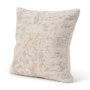 70345-CFNA - Khloe 20x20 Cream Square Pillow Cover w/Non-Allergen Filler