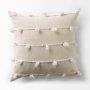 68883-CFNA - Erica 20x20 Cream With White Detail Pillow Cover w/Non-Allergen Filler