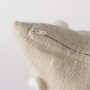 68883-CFNA - Erica 20x20 Cream With White Detail Pillow Cover w/Non-Allergen Filler
