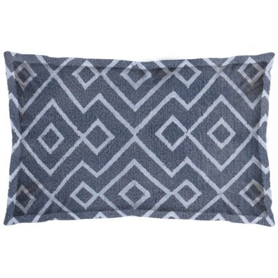 67350-CFD - Boswell II 13x21 Blue Diamond Patterned Pillow Cover w/Down Filler