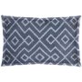 67350-CFD - Boswell II 13x21 Blue Diamond Patterned Pillow Cover w/Down Filler