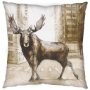 67328-CFNA - Northstreet II 18x18 Brown Moose City Crossing Pillow Cover w/Non-Allergen Filler