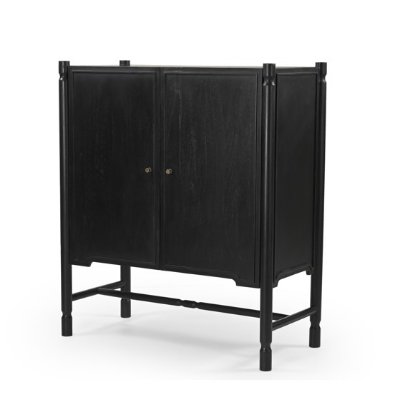 71304 - Phil Black Wood 2 Door Bar Cabinet