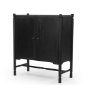 71304 - Phil Black Wood 2 Door Bar Cabinet