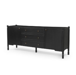 Phil Black Wood 2 Door 3 Drawer Closed Sideboard