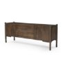 71301 - Phil Dark Brown Wood 2 Door 1 Drawer w/ Pull Down Media Console 