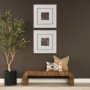 15901 - Patterned Silence II by Mercana Studio Hand Embelished Framed Artwork Matted under Glass