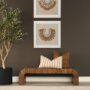 71466 - Lowen 22x22 Square Copper Rust Woven Decorative Pillow