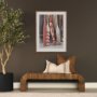 71441 - Maeve 14x26 Lumbar Natural Linen w/ Orange Stripes Decorative Pillow Cover